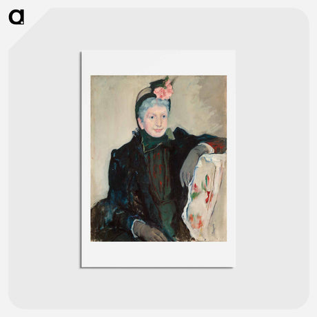 アートポストカード-Portrait of an Elderly Lady - メアリー カサット Postcard.