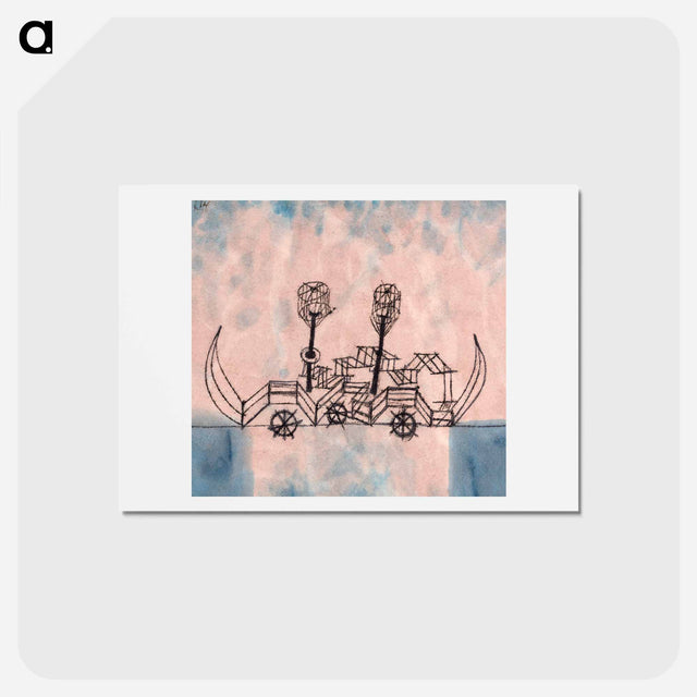 アートポストカード-Alter Dampfer
 - パウル クレー Postcard.
