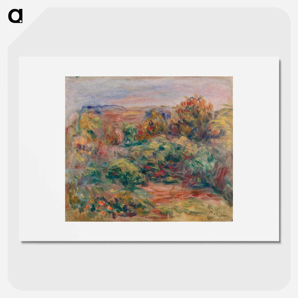 Landscape - Pierre Auguste Renoir Poster.