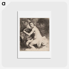 アートポストカード-Diana at the Bath - レンブラント ファン レイン Postcard.