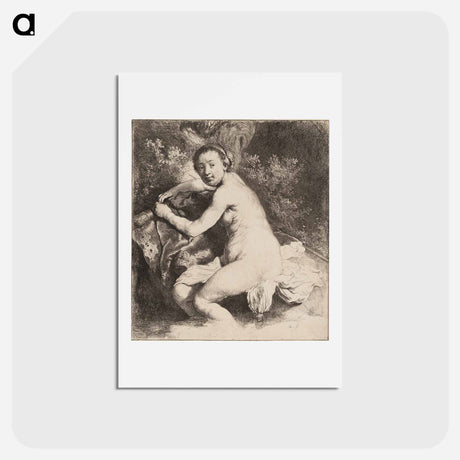 アートポストカード-Diana at the Bath - レンブラント ファン レイン Postcard.