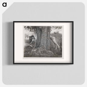 アートポスター-Tree with Man and Woman
 - セントルイス美術館 Poster.