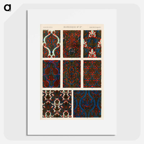 アートポスター-Grammar of Ornament Pattern Illustration
 - 装飾の文法 Poster.