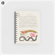 アートメモ帳-Kidney Bean, Poppy Anemone, and Adder
 - 書道のお手本 Memo.