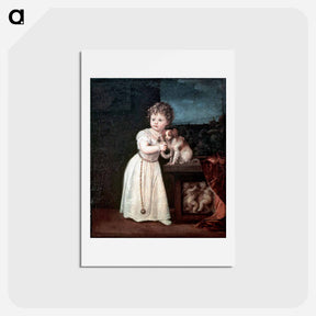 アートポストカード-Portrait of Clarissa Strozzi - ティツィアーノ ヴェチェッリオ Postcard.