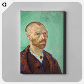 アートパネル-Self-Portrait (Dedicated to Paul Gauguin) - フィンセント ファン ゴッホ Canvas.