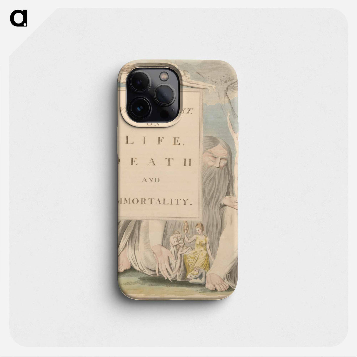 Young's Night Thoughts, Title Page - ウィリアム ブレイク Phone Case.