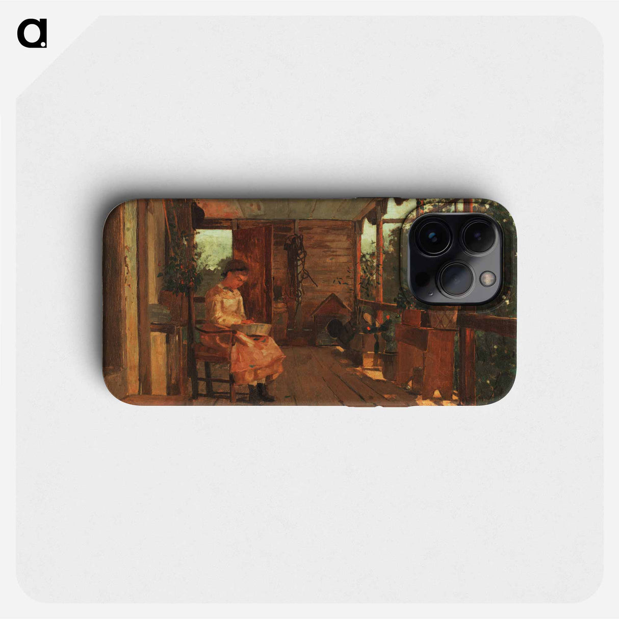 Girl Shelling Peas - Winslow Homer Phone Case.