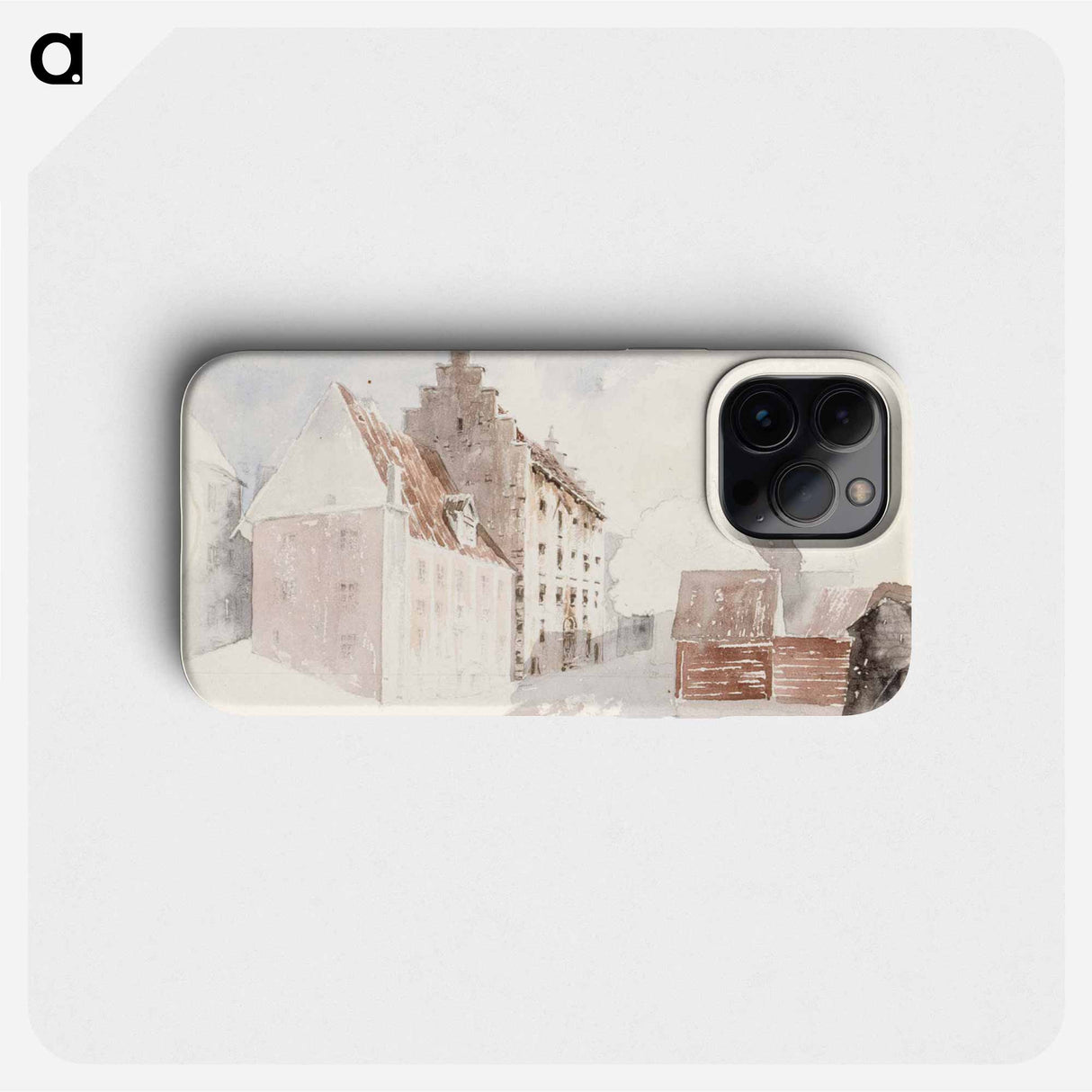 Katu vanhassa kaupungissa - アルバート エーデルフェルト Phone Case.