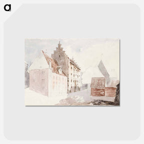 アートポストカード-Katu vanhassa kaupungissa - アルバート エーデルフェルト Postcard.