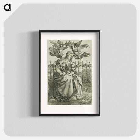 アートポスター-Madonna Crowned by Two Angels - アルブレヒト デューラー Poster.