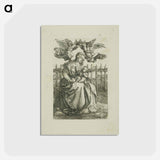アートポストカード-Madonna Crowned by Two Angels - アルブレヒト デューラー Postcard.