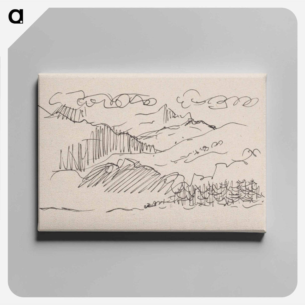 Country - アーノルド ピーター ワイズ クビンチャン Canvas.