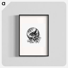 アートポスター-Winter Bird Illustration
 - 大英図書館 Poster.