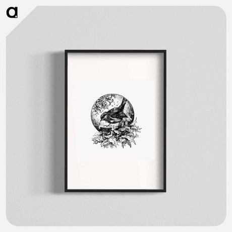 アートポスター-Winter Bird Illustration
 - 大英図書館 Poster.