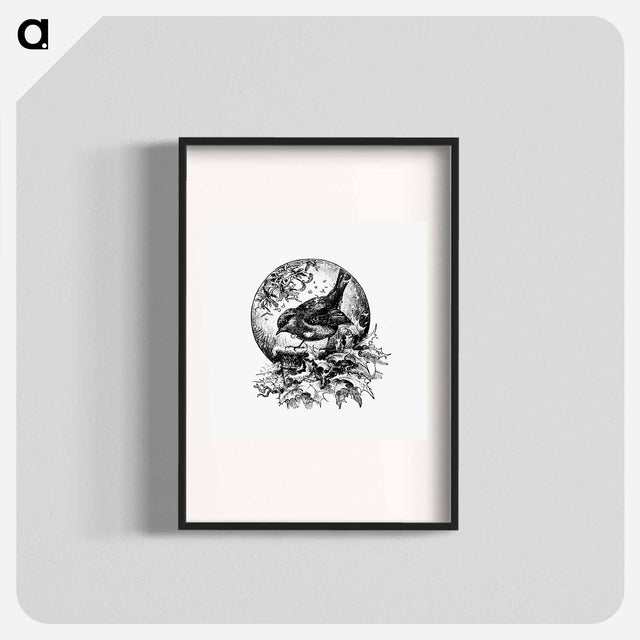 アートポスター-Winter Bird Illustration
 - 大英図書館 Poster.