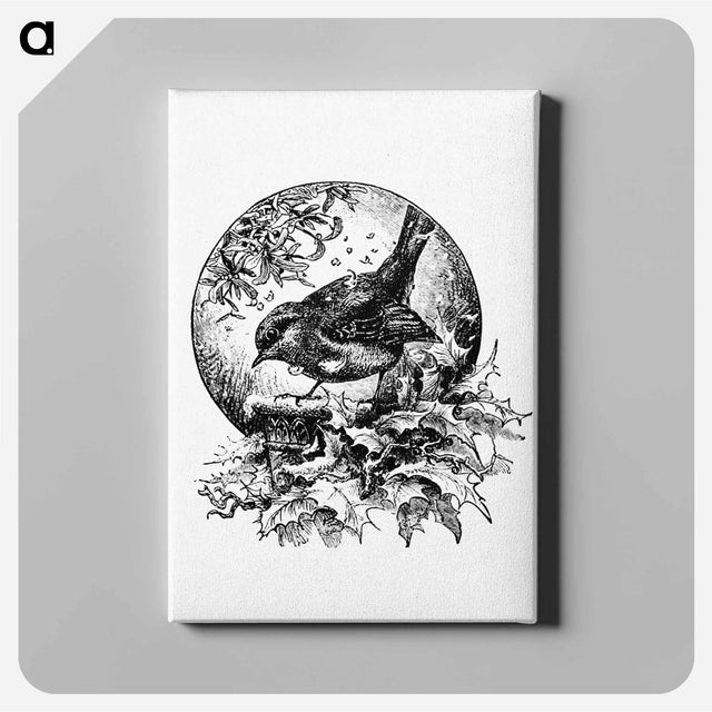 アートパネル-Winter Bird Illustration
 - 大英図書館 Canvas.