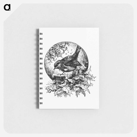 アートメモ帳-Winter Bird Illustration
 - 大英図書館 Memo.