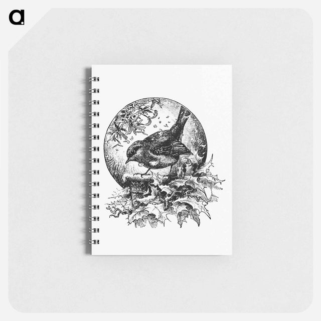 アートメモ帳-Winter Bird Illustration
 - 大英図書館 Memo.