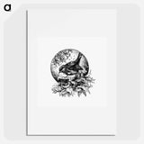 アートポスター-Winter Bird Illustration
 - 大英図書館 Poster.
