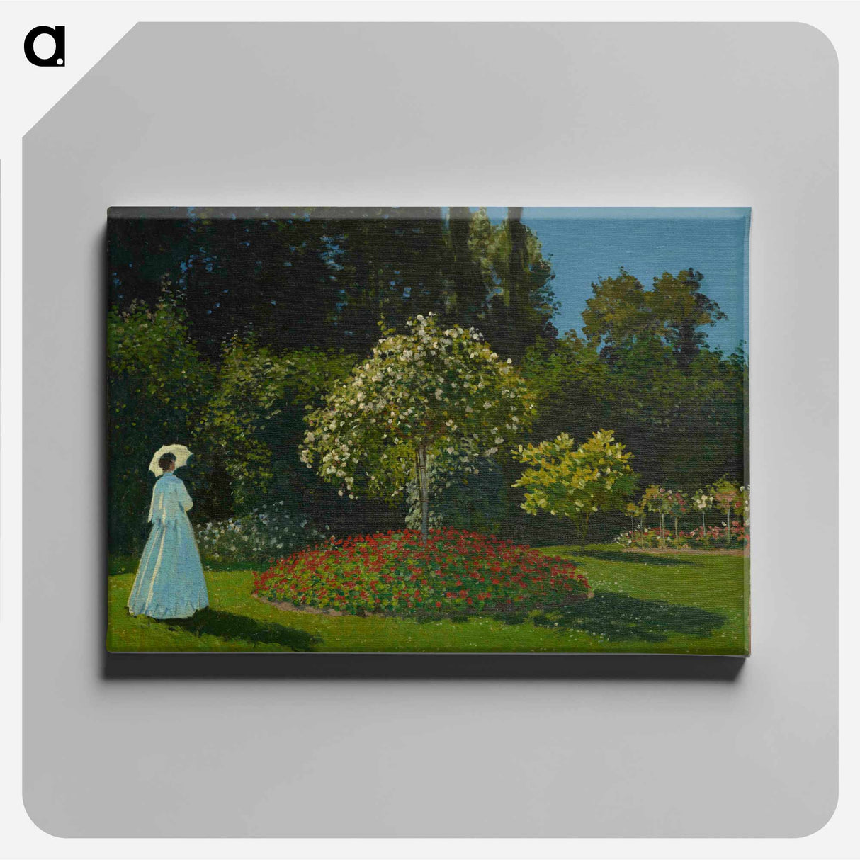 Lady in the garden - Claude Monet Canvas.