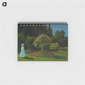 アートメモ帳-Lady in the garden - クロード モネ Memo.