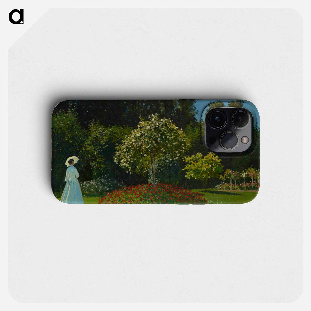 Lady in the garden - クロード モネ Phone Case.