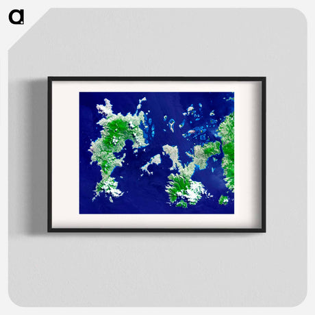 アートポスター-Komodo National Park Islands
 - 上空からの地球 Poster.