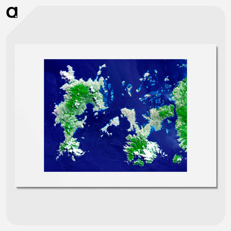 アートポスター-Komodo National Park Islands
 - 上空からの地球 Poster.