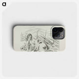 Omega and the Pig - Edvard Munch Phone Case.