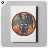 Black Archangel from The Flower Book - エドワード バーン ジョーンズ Canvas.