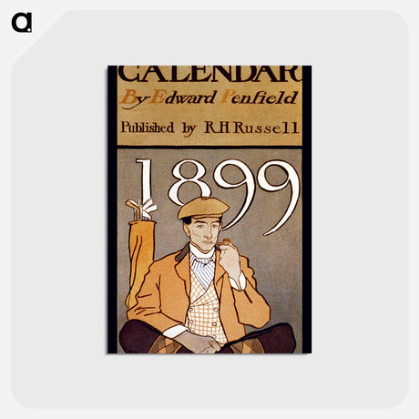 アートポストカード-Golf Calendar - エドワード ペンフィールド Postcard.