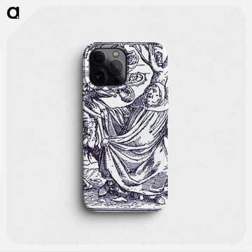 Death and the Abbott - ハンス ホルバイン Phone Case.