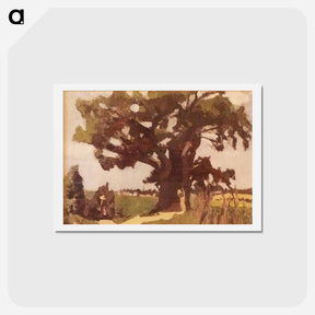 アートポストカード-Blasted Oak, Bohain - アンリ マティス Postcard.