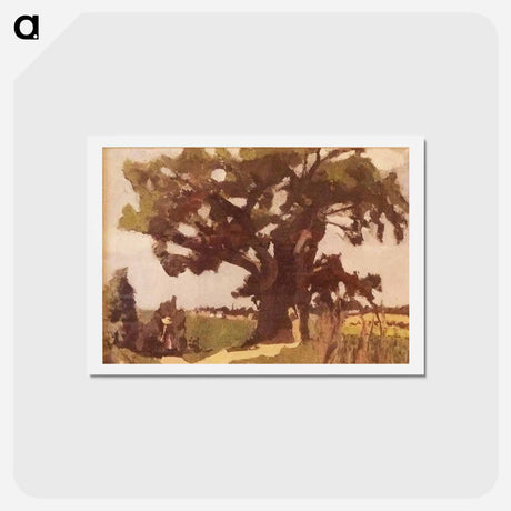 アートポストカード-Blasted Oak, Bohain - アンリ マティス Postcard.