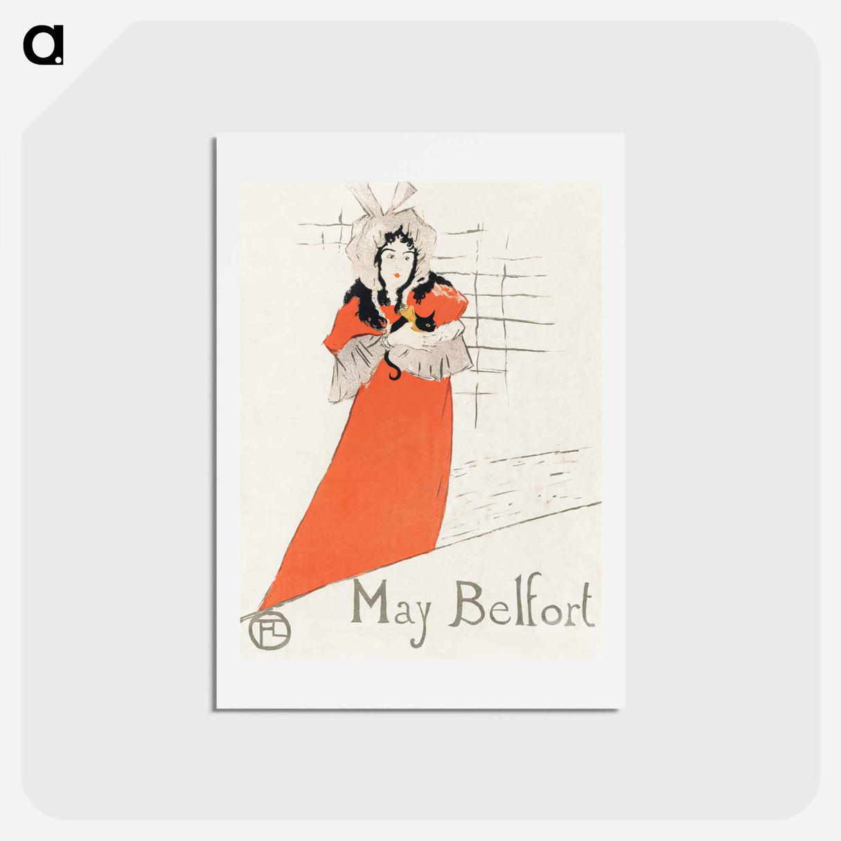 アートポストカード-May Belfort - アンリ ド トゥールーズ ロートレック Postcard.