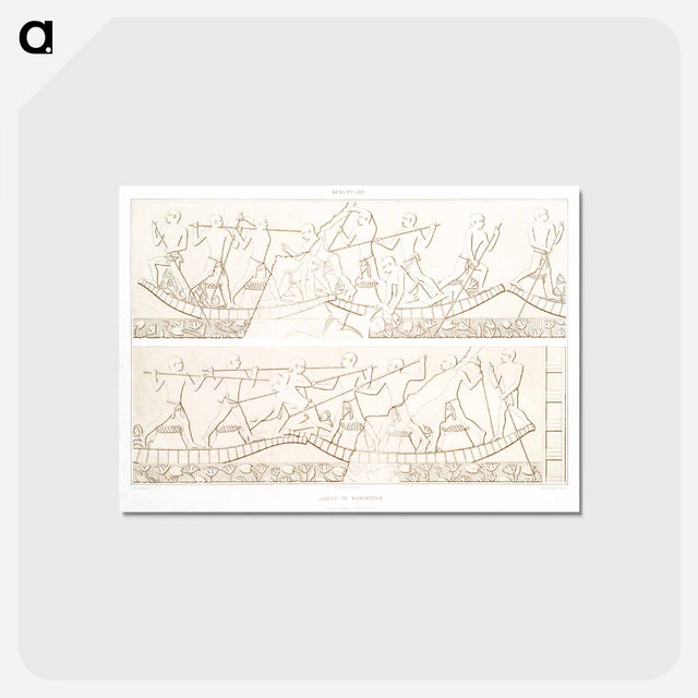 アートポストカード-Joust of Sailors
 - エジプト美術史 Postcard.