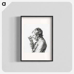 アートポスター-Boy, drinking from a glass - ジャン ベルナール Poster.