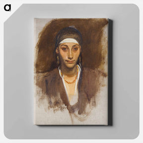 アートパネル-Egyptian Woman with Earrings - ジョン シンガー サージェント Canvas.