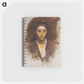 アートメモ帳-Egyptian Woman with Earrings - ジョン シンガー サージェント Memo.