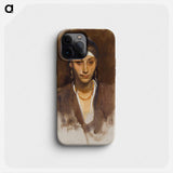 Egyptian Woman with Earrings - ジョン シンガー サージェント Phone Case.