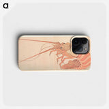 Large Lobster - Katsushika Hokusai Phone Case.