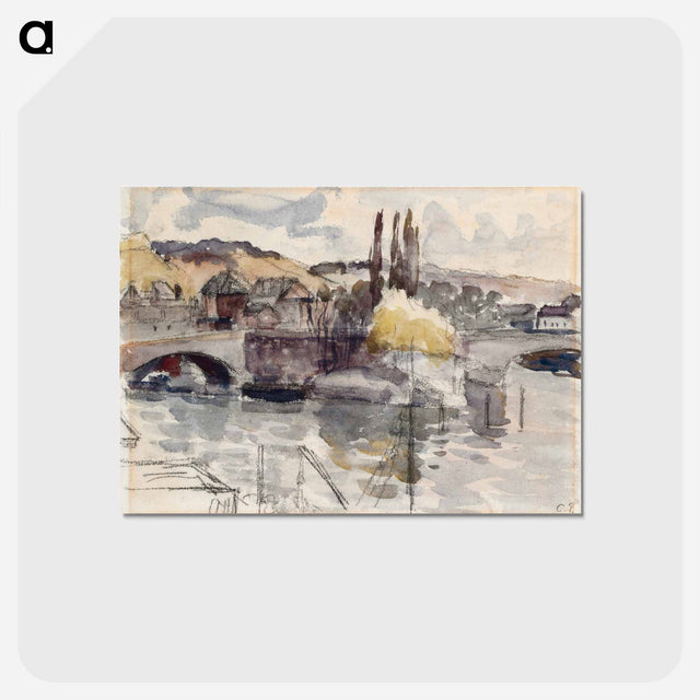 アートポストカード-Corneille Bridge in Rouen
 - バーゼル美術館 Postcard.