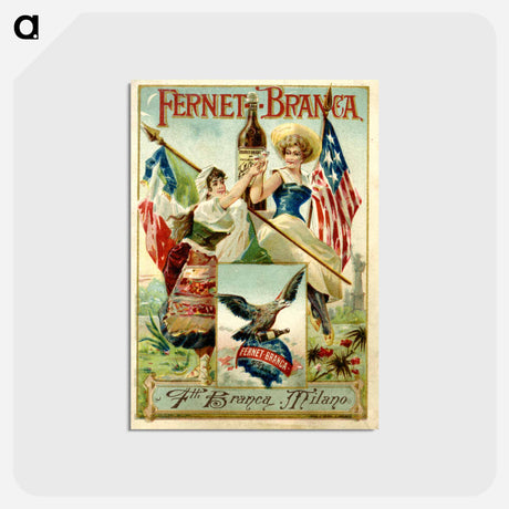 アートポストカード-Fernet-Branca: Flli Branca, Milano
 - 国立医学図書館 Postcard.