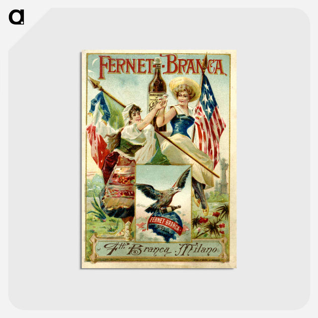 アートポストカード-Fernet-Branca: Flli Branca, Milano
 - 国立医学図書館 Postcard.