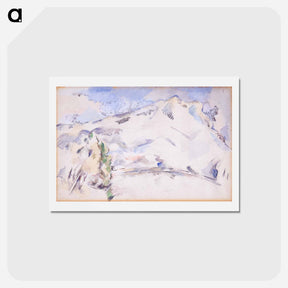 アートポストカード-Mont Sainte-Victoire - ポール セザンヌ Postcard.