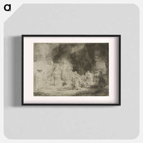 アートポスター-The Hundred Guilder Print - レンブラント ファン レイン Poster.