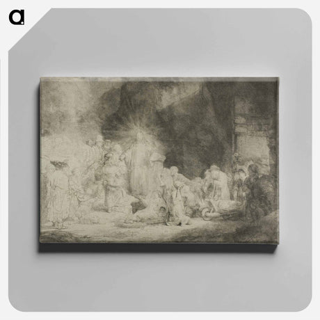 アートパネル-The Hundred Guilder Print - レンブラント ファン レイン Canvas.