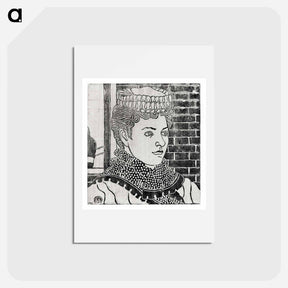 アートポストカード-Woman with a Domestic Hat
 - サミュエル ジェスルン Postcard.