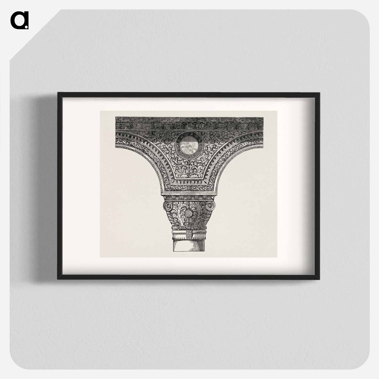 アートポスター-Ornate Column Capital
 - 装飾の文法 Poster.